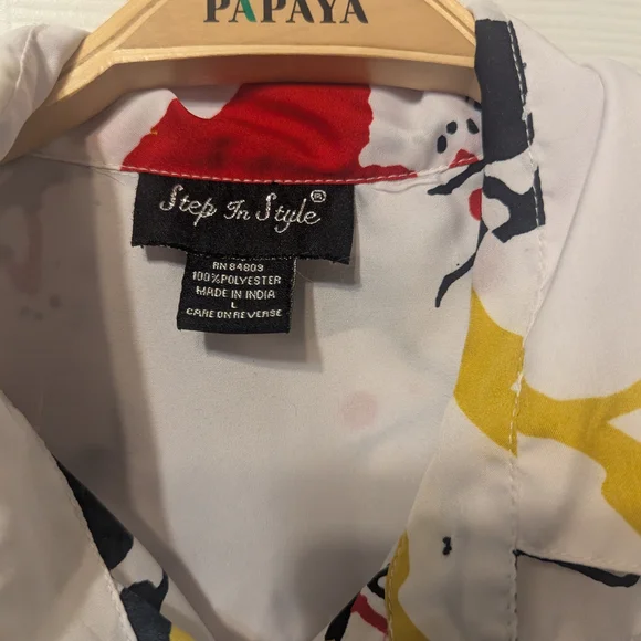 Step In Style Multicolor Abstract Print Blouse - Picture 5 of 10